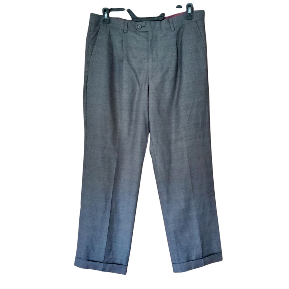 GIANNI UOMO GOLD LABEL MENS CHARCOAL Dress Suit‎ PANTS - SIZE 36R